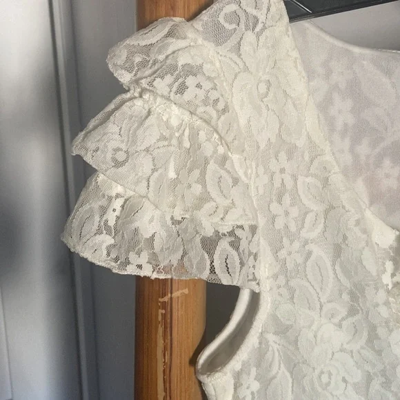 New SUMMER Lace Mini Dress Tunic SZ MED - Picture 4 of 7